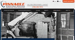 Desktop Screenshot of pinnaclestructuralservices.com
