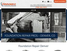 Tablet Screenshot of pinnaclestructuralservices.com